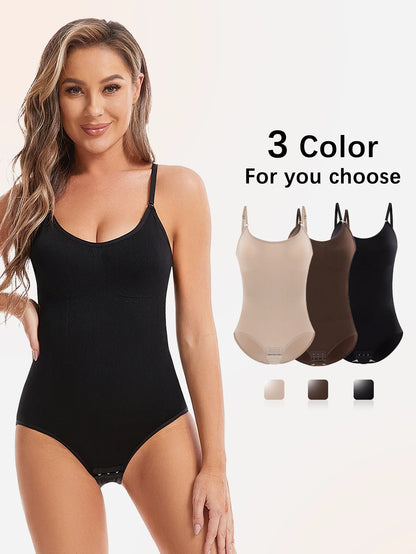 Women'S Sexy Shapewear Seamless Slimming Butt Lifter Full Body Shaper Smooth Out Bodysuit Open Crotch High Elastic Body Suits