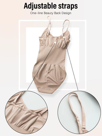 Women'S Sexy Shapewear Seamless Slimming Butt Lifter Full Body Shaper Smooth Out Bodysuit Open Crotch High Elastic Body Suits