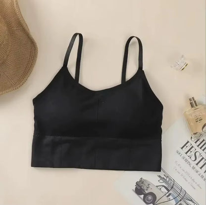 Women Tank Crop Top Seamless Underwear Female Crop Tops Sexy Lingerie Intimates with Removable Padded Camisole Femme Fashion