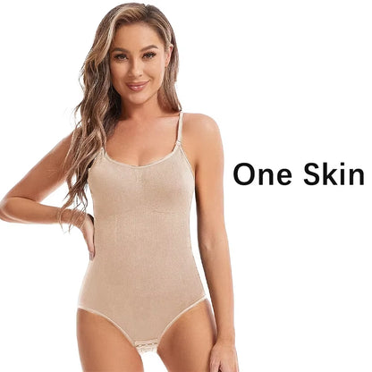 Women'S Sexy Shapewear Seamless Slimming Butt Lifter Full Body Shaper Smooth Out Bodysuit Open Crotch High Elastic Body Suits