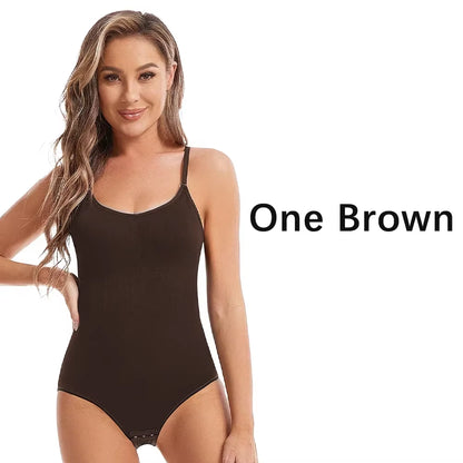Women'S Sexy Shapewear Seamless Slimming Butt Lifter Full Body Shaper Smooth Out Bodysuit Open Crotch High Elastic Body Suits