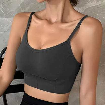 Women Tank Crop Top Seamless Underwear Female Crop Tops Sexy Lingerie Intimates with Removable Padded Camisole Femme Fashion